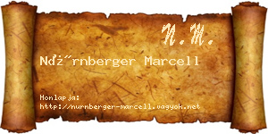 Nürnberger Marcell névjegykártya