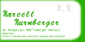 marcell nurnberger business card